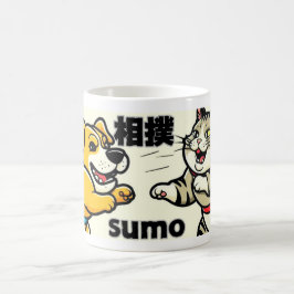 Japanese Traditional Animal Doc Cat Sumo コーヒーマグカップ
