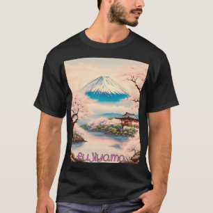 Japanese Traditional Fujiyama Ukiyo-e 日本 富士山 Tシャツ