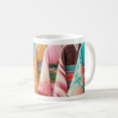 Japanese Traditional kimono cool colorful  コーヒーマグカップ (正面右)