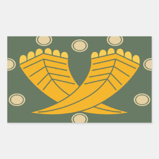 Japanese traditional pattern - CHOJI 長方形シール