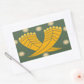 Japanese traditional pattern - CHOJI 長方形シール (封筒)