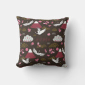 Japanese traditional seamless doodle pattern with クッション (正面)