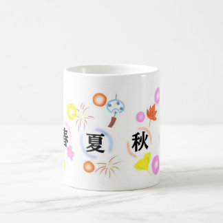 Japanese Traditional Spring Summer Fall Winter コーヒーマグカップ