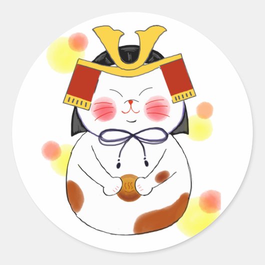 Japanese　Traditional　Vintage ラウンドシール (正面)