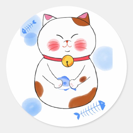 Japanese　Traditional　Vintage ラウンドシール (正面)