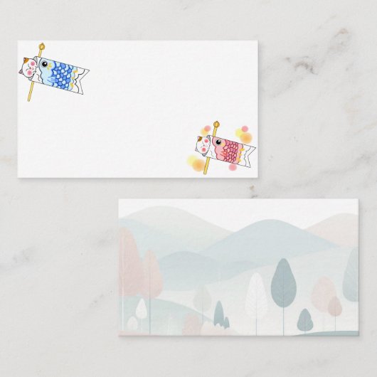 Japanese　Traditional　Vintage 名刺 (正面/裏面)