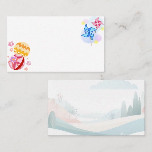 Japanese　Traditional　Vintage　 名刺 (正面/裏面)