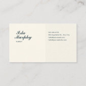 Japanese Ukiyo-e Style Red Peony Black Bird 名刺 (裏面)