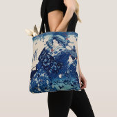 Japanese Ukiyo-e – Utagawa Kuniyoshi – Custom Text トートバッグ (クローズアップ)