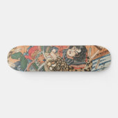 Japanese ukiyoe art スケートボード (横)
