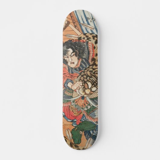 Japanese ukiyoe art スケートボード (正面)