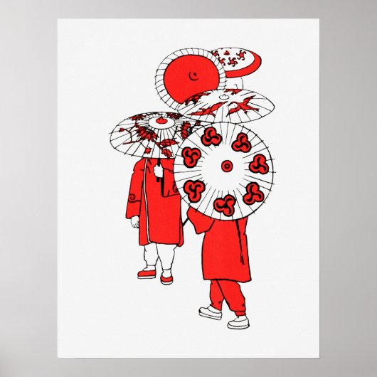 Japanese Umbrellas ポスター (正面)