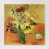 Japanese Vase, Roses, Anemones by Vincent van Gogh ジグソーパズル (縦)