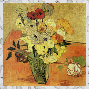 Japanese Vase, Roses, Anemones by Vincent van Gogh ジグソーパズル