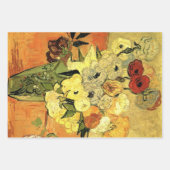 Japanese Vase, Roses, Anemones by Vincent van Gogh ラッピングペーパーシート (正面3)