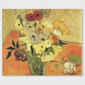 Japanese Vase, Roses, Anemones by Vincent van Gogh ラッピングペーパー (フラット)