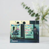 Japanese Vending Machines Postcard ポストカード (スタンド正面)