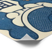 Japanese Wall Art Print Horned Mask and Spider ポスター (角)