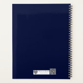 Japanese Wave in Foil | Minimalist Silver Wave Art プランナー手帳 (裏面)