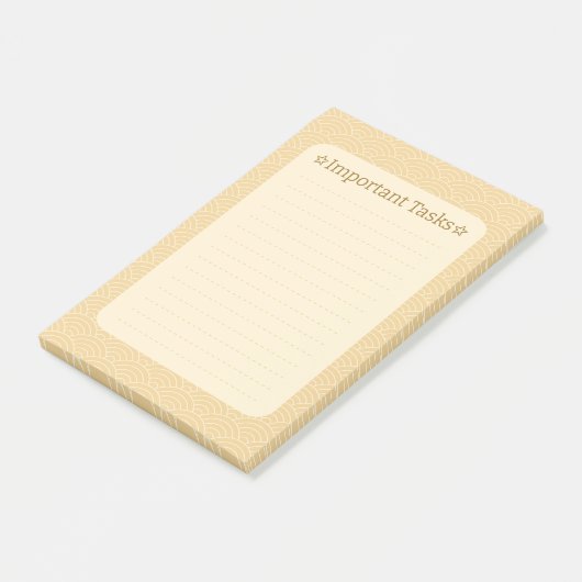 Japanese Wave Pattern- Important Task ポストイット (アングル)