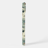 Japanese Wave Pattern Monogrammed iPhoneケース (右側面)