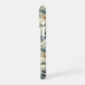 Japanese Wave Pattern Monogrammed iPhoneケース (左側面)