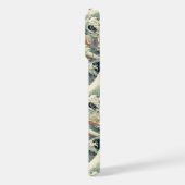 Japanese Wave Pattern Monogrammed iPhoneケース (左側面)