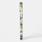Japanese Wave Pattern Monogrammed iPhoneケース (左側面)
