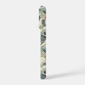 Japanese Wave Pattern Monogrammed iPhoneケース (左側面)