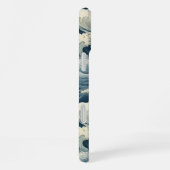 Japanese Waves Pattern Monogrammed iPhoneケース (右側面)