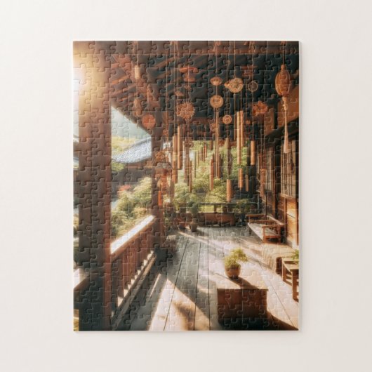 Japanese Wind Chimes – Serene Porch Puzzle ジグソーパズル (縦)