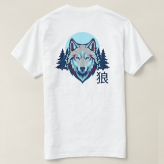 Japanese Wolf "OOKAMI" Lone Wolf T-Shirt Tシャツ