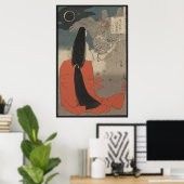 Japanese Woman and Wizard at Mount Manno ポスター (ホームオフィス)