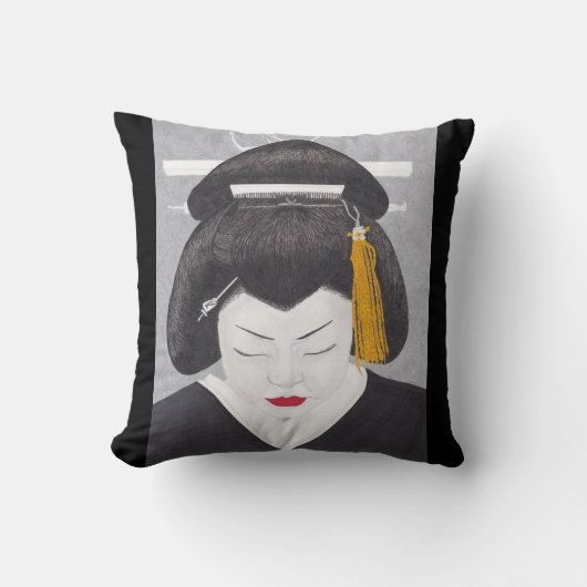 Japanese Woman Cushion クッション (正面)