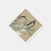 Japanese woodblock-print Cranes - Kamisaka Sekka スタンダードカクテルナプキン (角)