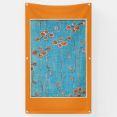 JAPANESE WOODBLOCK PRINT OF WATER LILIES ON Banner 横断幕 (縦)