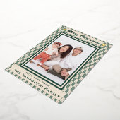 Japanese Yagasuri Pattern Photo Foil Holiday Card 箔シーズンカード (回転した状態)