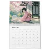 Japanese Yokai Four Seasons Fantasy Art カレンダー (3月 2027)