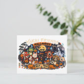 Japanese Yokai Halloween Postcard ポストカード (スタンド正面)