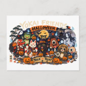 Japanese Yokai Halloween Postcard ポストカード (正面)