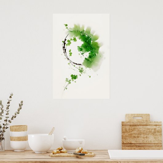 Japanese Zen Garden ポスター (キッチン)