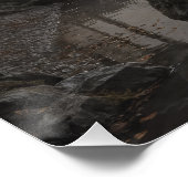 Japanese Zen Lake Wall Art Poster ポスター (コーナー)