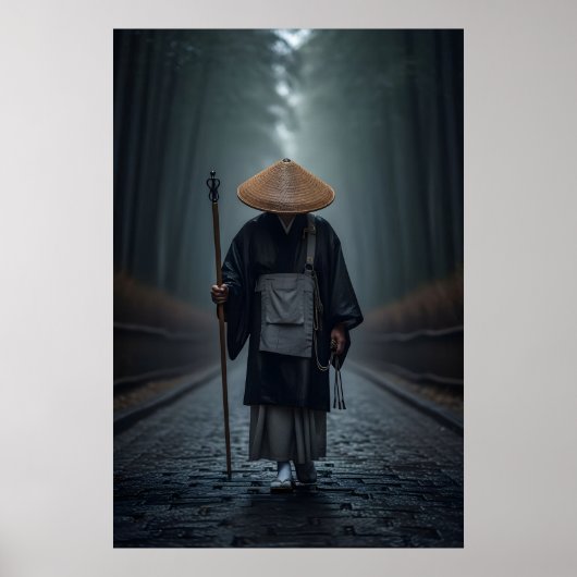 Japanese Zen Monk ポスター (正面)