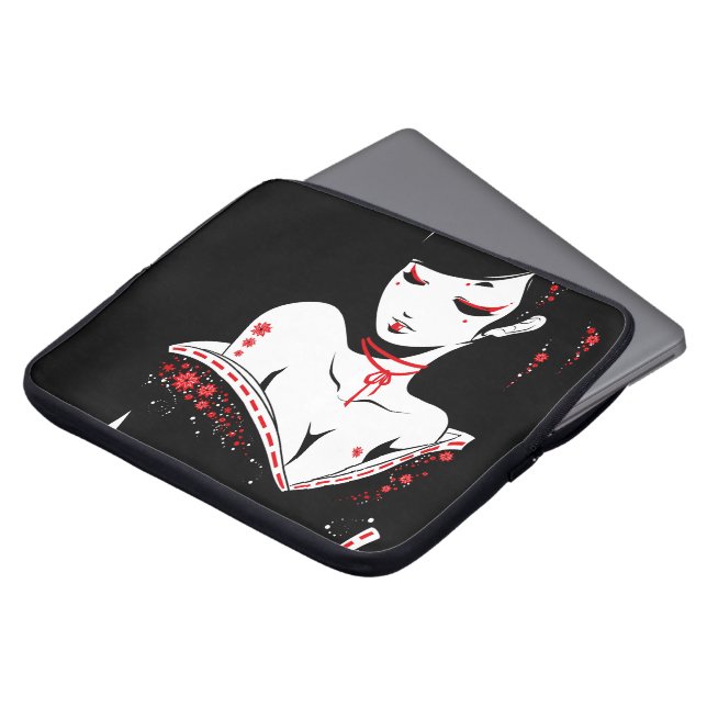 _japanesque_red ラップトップスリーブ (正面上部)