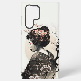 Japanische Geisha Ink Art Sakura -  Samsung Galaxy S22 Ultraケース