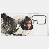 Japanische Geisha Ink Art Sakura -  Samsung Galaxyケース (裏面横)