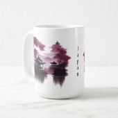  Japanische Landschaft am See -  コーヒーマグカップ (正面左)