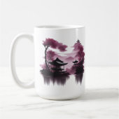  Japanische Landschaft am See -  コーヒーマグカップ (左)