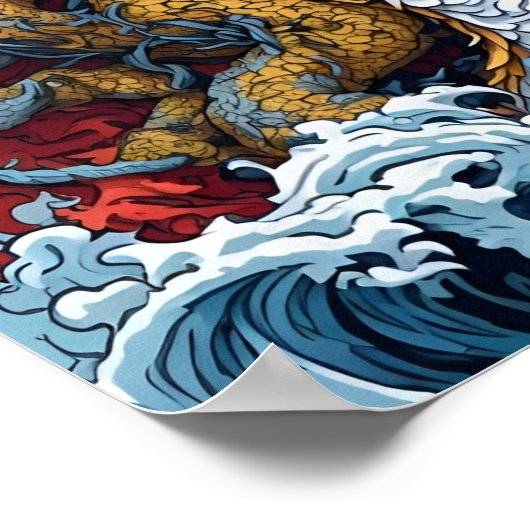 Japanischer Drachen ポスター (角)