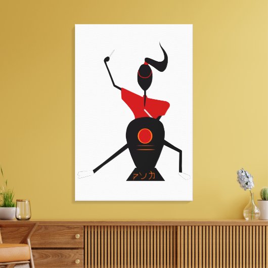 Japanse drumster キャンバスプリント (インサイチュ (リビング))